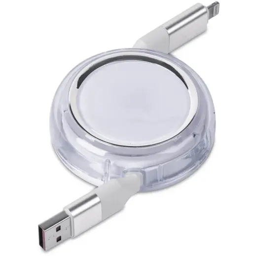 Swiss Cougar Luanda 4-in-1 Retractable Fast Charge 240W PD Cable Closed USB A